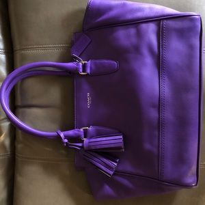 Vivid purple COACH satchel/shoulderbag